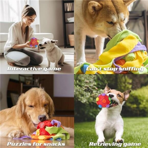 Interactive Dog Toys Snuffle Ball Encourage Natural ForagingSkills,Food Training - Picture 3 of 7